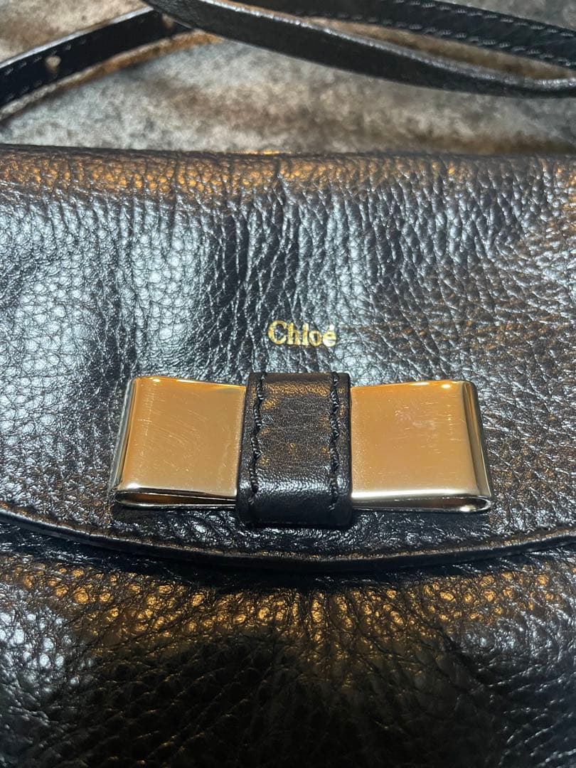 Chlo/クロエ/Lily/リリィ/ミニ ショルダーバッグ/レザー/黒