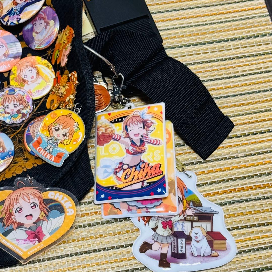 ラブライブサンシャイン 高海千歌 痛バ 缶バッジ バック キーホルダー