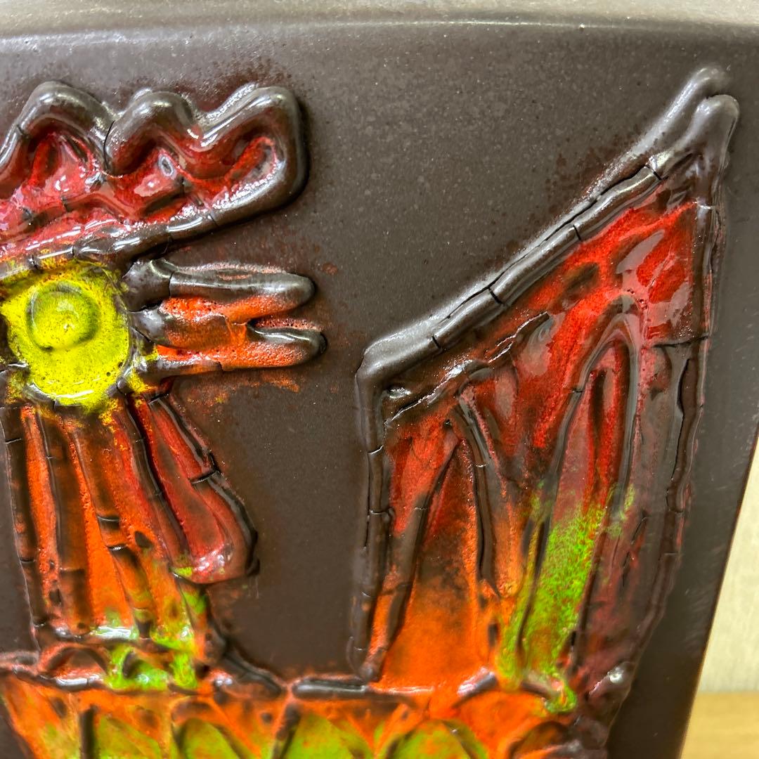 W.GERMANY 西ドイツ ビンテージ 281-54 陶製 置き物 鶏