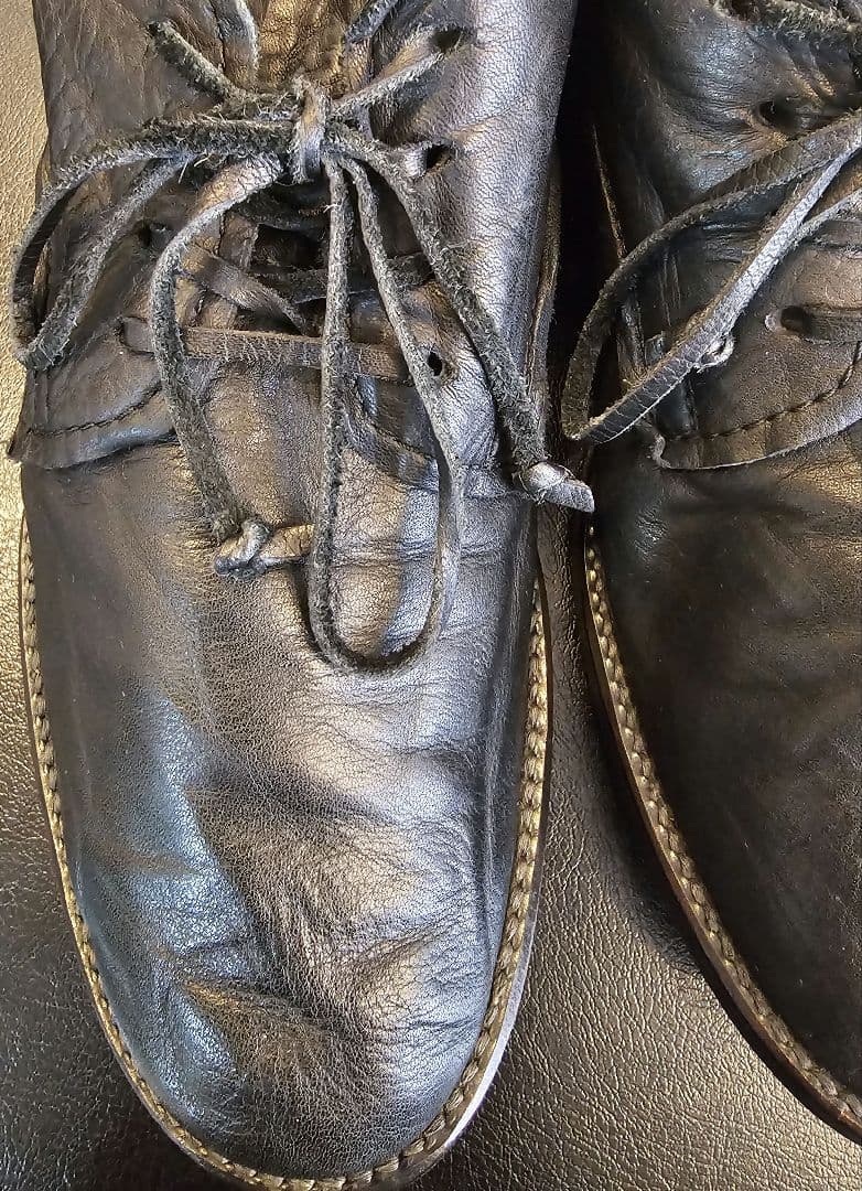 パドローネ シワ加工 ダービーシューズ 26cm / 41黒