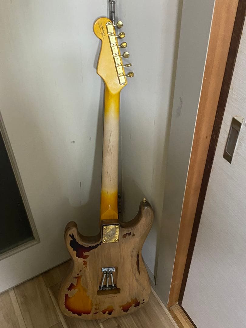 詳細不明 カスタムエレキギター ヘビーレリック SRV仕様 音良し