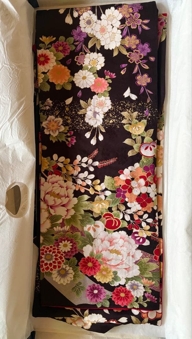 振袖フルセット(鞄、草履、髪飾り付き)