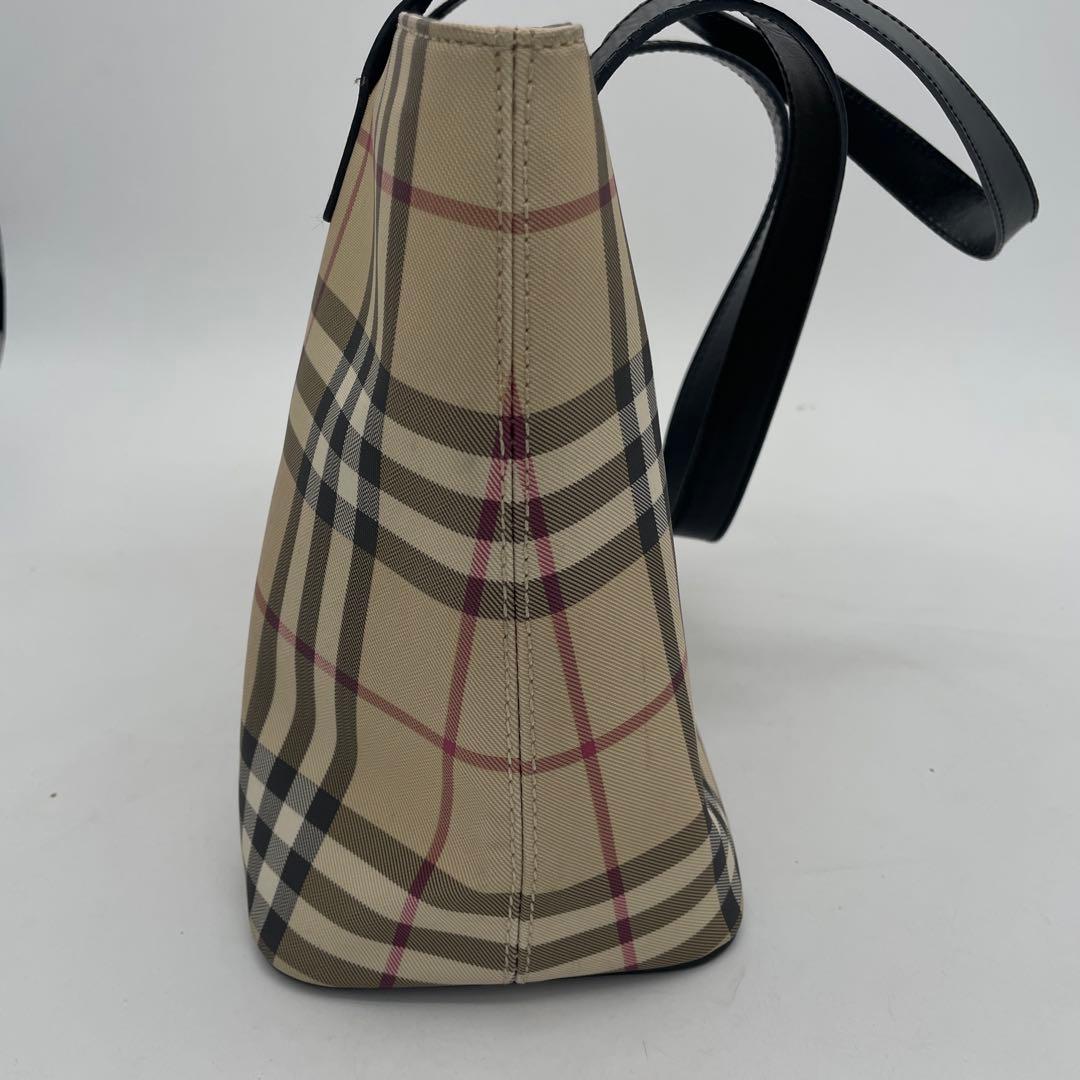 【akp様】Burberry バーバリーロンドンノバチェックPVCトートバック②