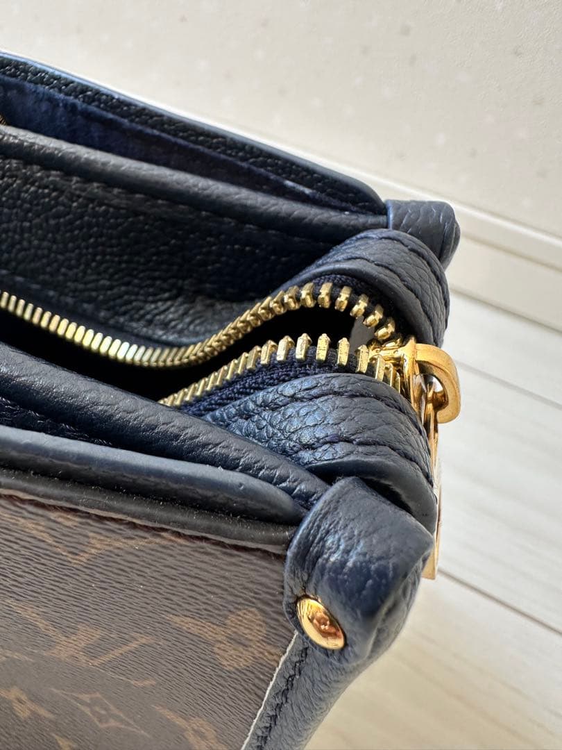 ルイ・ヴィトンポパンクールPM 2WAYハンドバッグモノグラムキャンバスマリーヌ