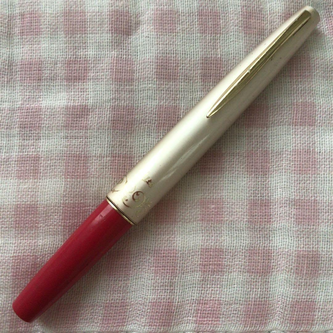 パイロット 18K 18金 万年筆 ショート エリート F ピンク 廃盤 - メルカリ