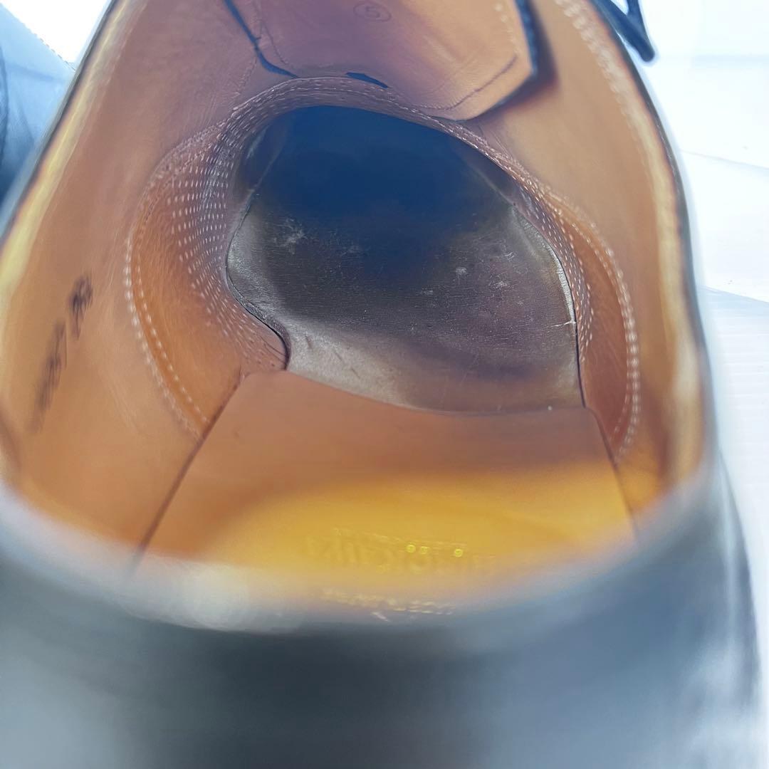 定番✨ スコッチグレイン ビジネスシューズ セミグローブ 黒 26.5cm