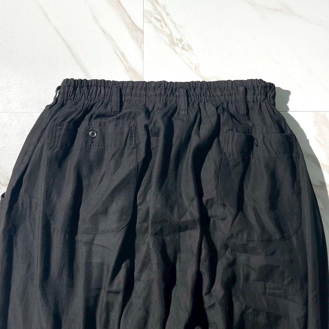 極美品 19SS⭐️ヨウジヤマモトプールオム サルエルパンツ ウエストゴム 3