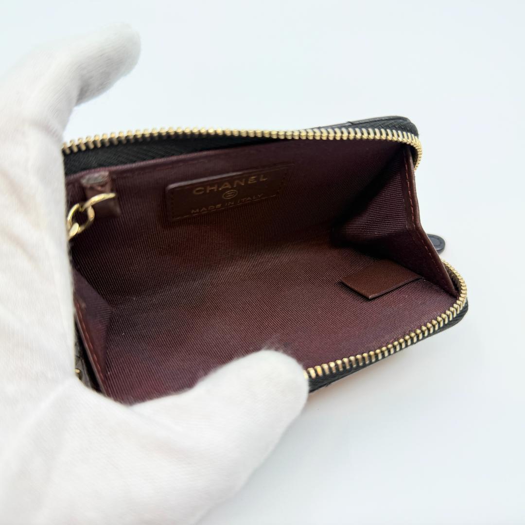 CHANEL シャネル　マトラッセ　チェーン付きカードケース　ケース