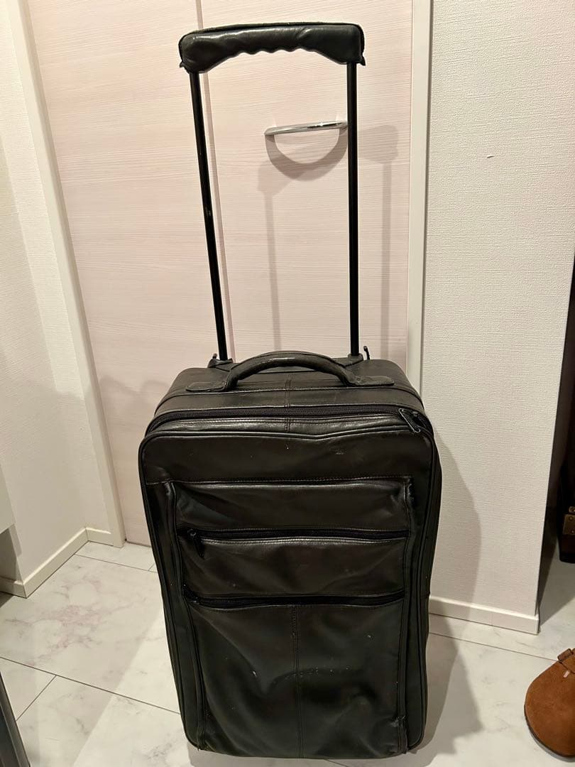 ビンテージ TUMI 黒 レザー キャリーケース