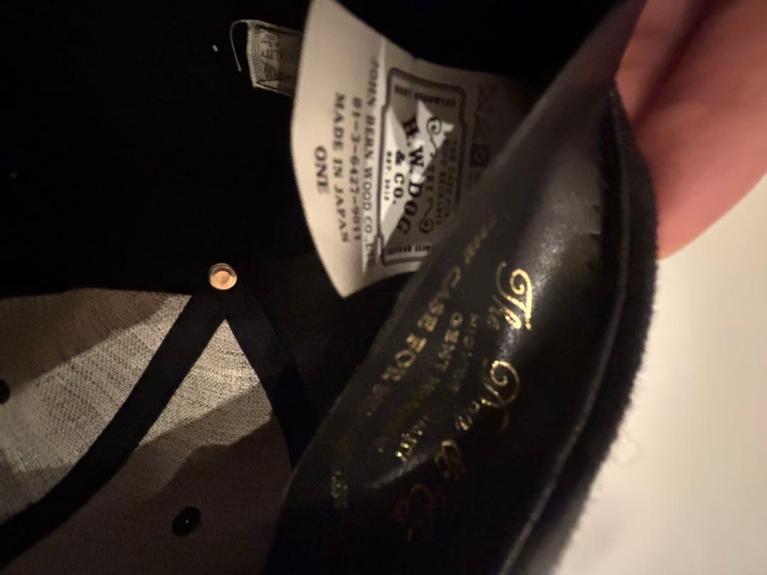 THE H.W.DOG&CO. キャップ 革パッチ　値下げ交渉可