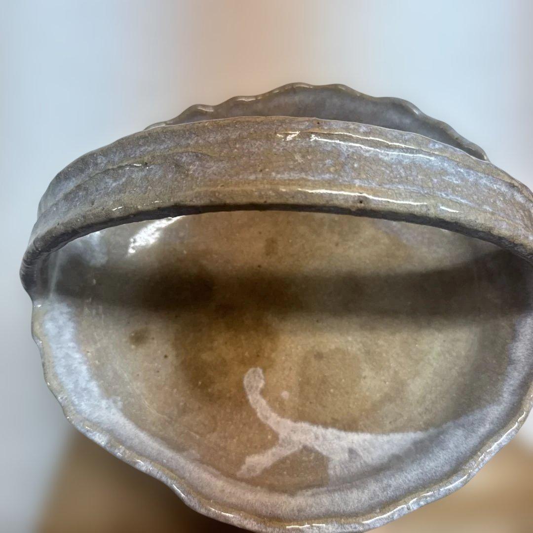 十代 坂高麗左衛門 韓峯 萩 手付菓子器 共箱