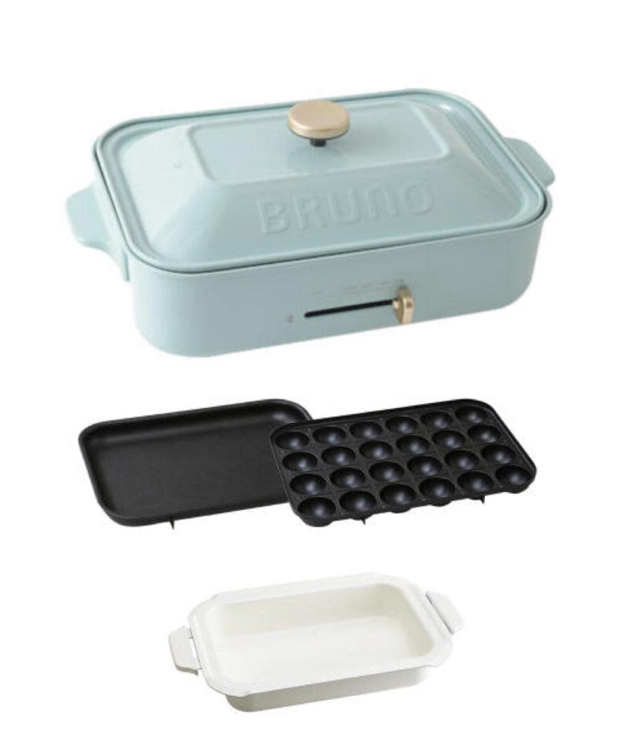 新品 ブルーノ BRUNO コンパクトホットプレート＋セラミックコート鍋 セット