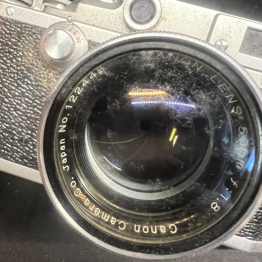 〇Nb右1058 キャノン フィルムカメラ No.154374 レザーケース付