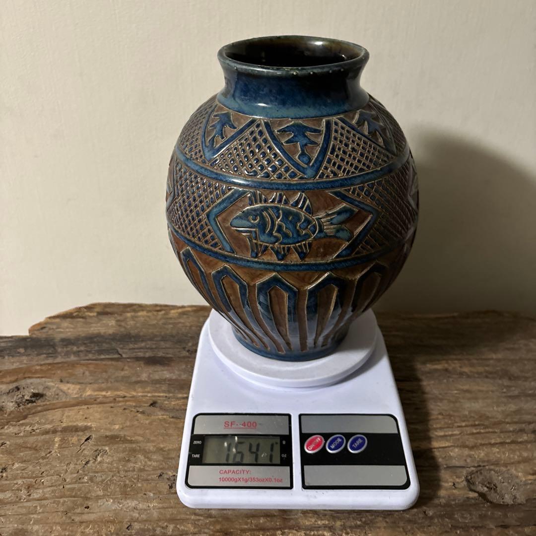 琉球 古典焼 小壺 ④ 壺屋焼 やちむん 古民芸 アンティーク 骨董 検:李朝.