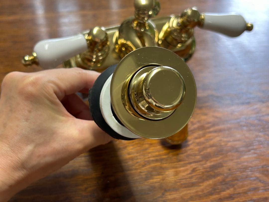 真鍮製　混合水栓　ヤスダプロモーション　YASUDA