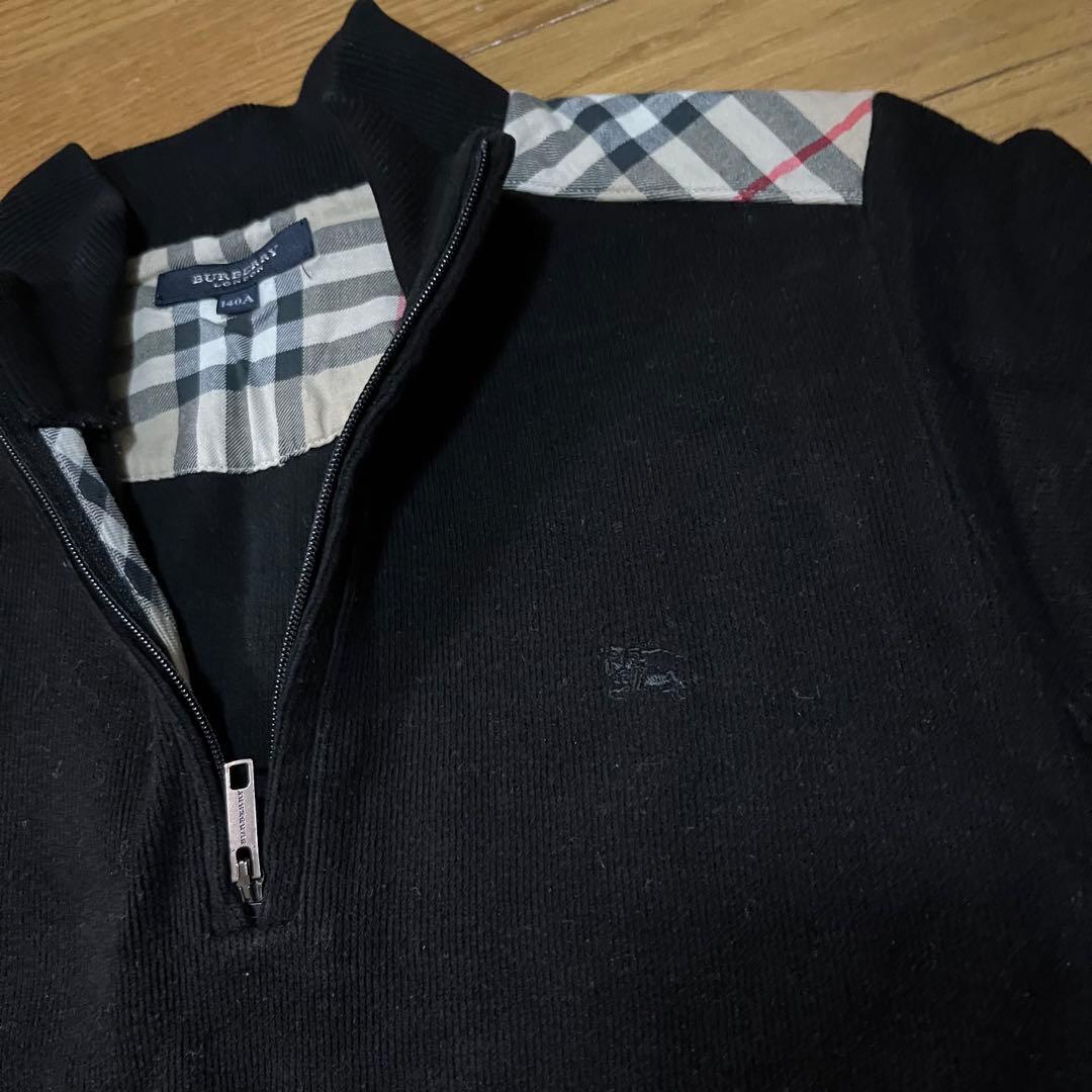 バーバリー　スウェット　キッズ　黒　ブラック　140A