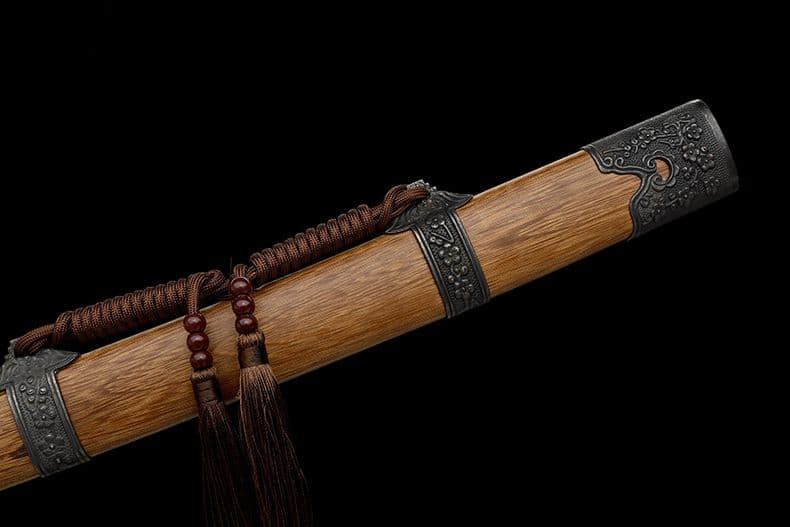 [天羽] 繍春刀 牛尾刀 苗刀 手鍛造打 鋼刀 冷兵器 古兵器 武具 刀装具