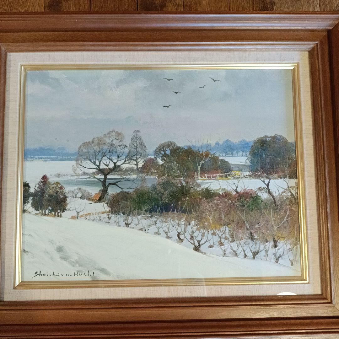 年明けセール！塗師祥一郎「鳥舞う」油彩6号 直筆サイン 絵画 年明けセール！塗師祥一郎「鳥舞う」油彩6号 直筆サイン 絵画 - メルカリ