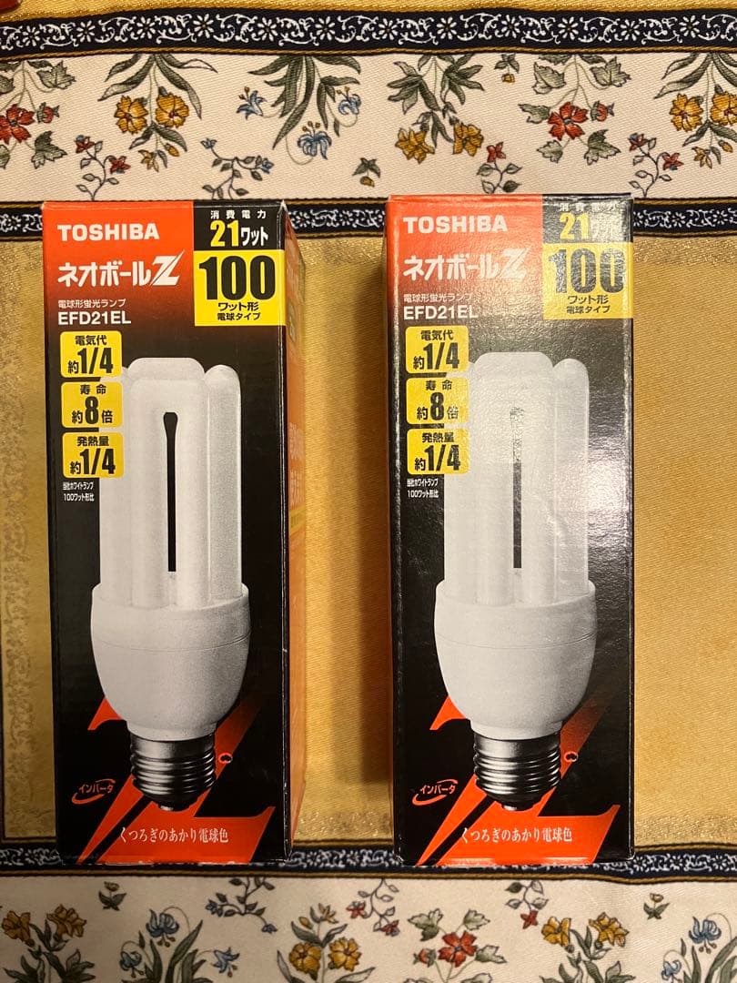 TOSHIBA ネオボールZ 電球形蛍光ランプ EFD21EL 1点〜4点 - メルカリ