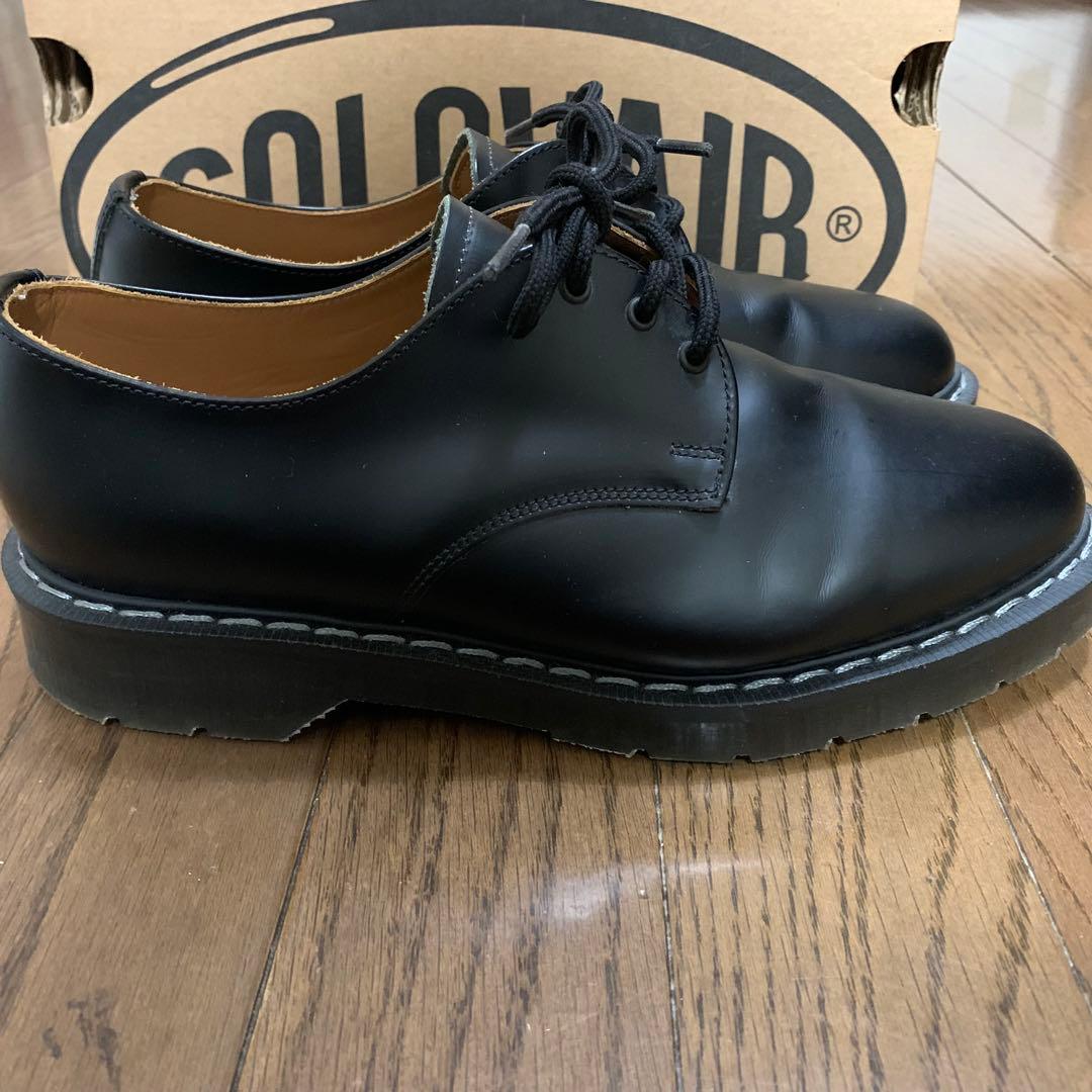 箱付・美品✨ SOLOVAIR ソロヴェアー プレーントゥ 3ホール UK6½