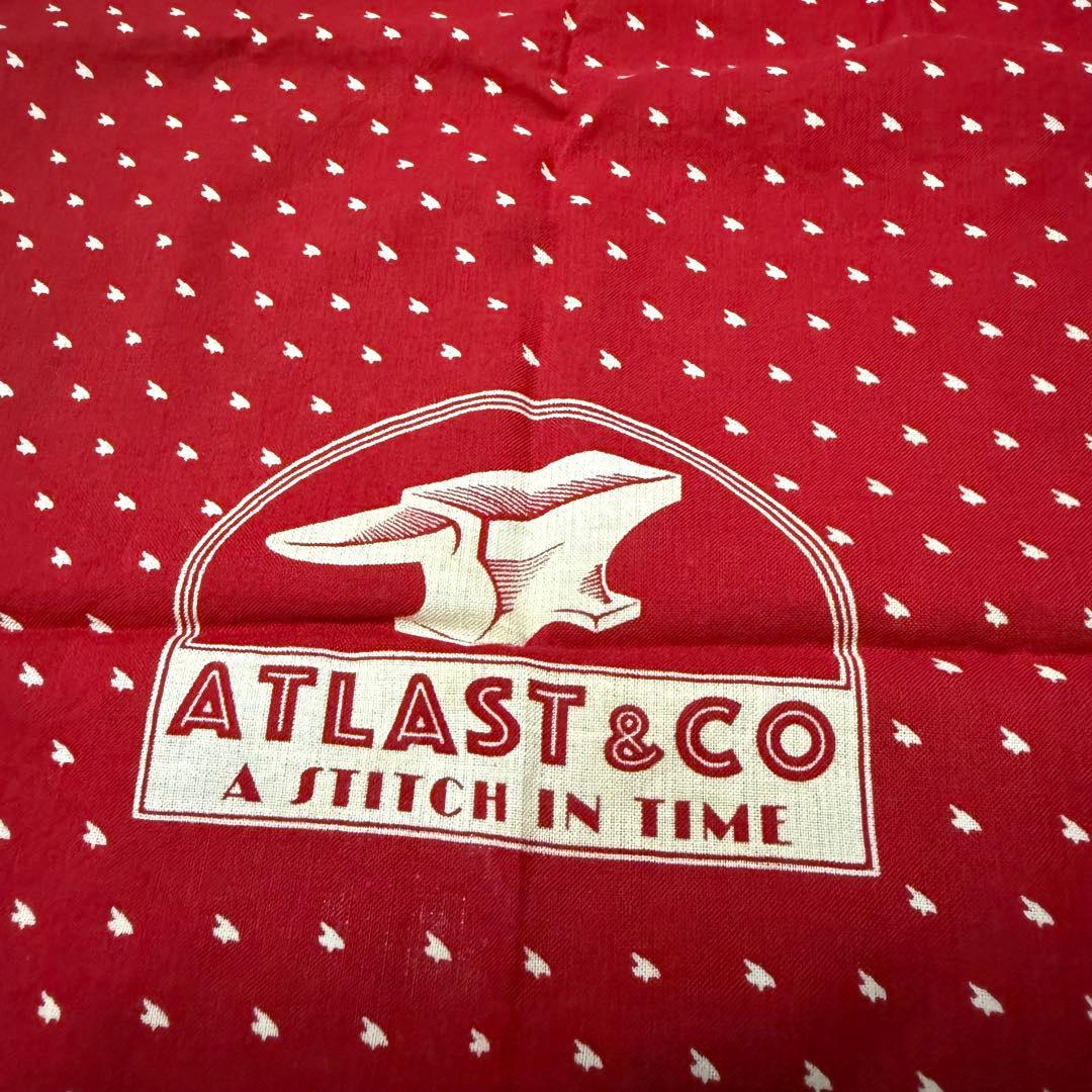 【美品】ATLAST&CO アットラスト バンダナ 赤