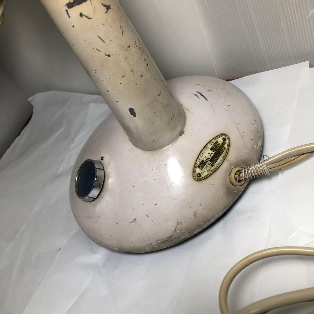 レトロ 扇風機 3枚羽 30cm扇 三菱 D-12M 藤 当時物