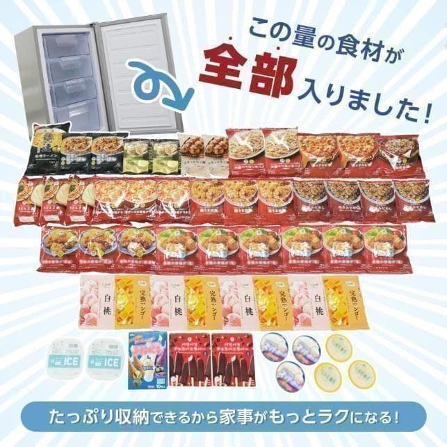 訳あり冷凍庫家庭用60L冷凍ストッカー直冷式 A1-15-1