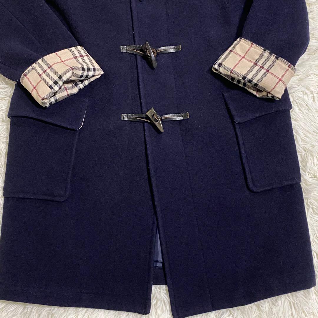 BURBERRY LONDON ダッフルコート ノバチェック フード 150A ダッフル