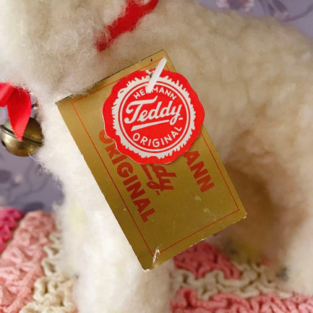 ハーマン テディ オリジナル HERMANN 羊のぬいぐるみ♡ドイツ製 レトロ