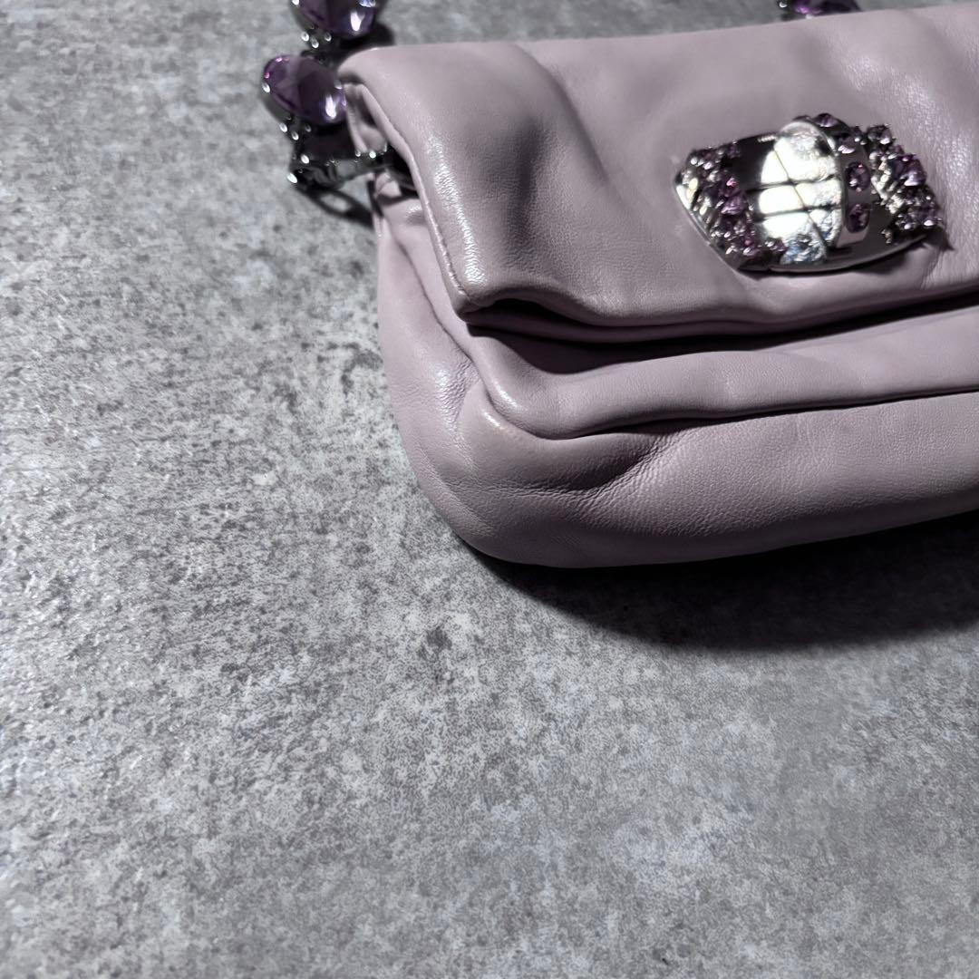 バッグ Miu Miu Chain Beaded Shoulder Bag Clutch