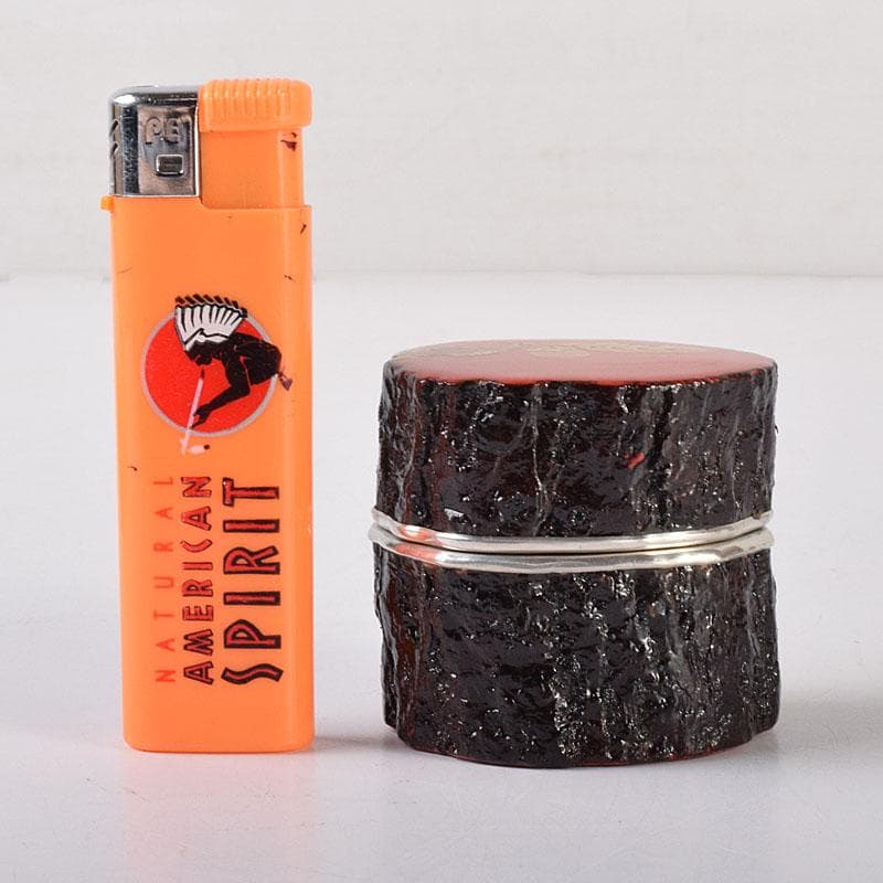 茶道具　中村宗悦作　玄々斎好　金蒔絵　筆柿香合　共布共箱　V　7088