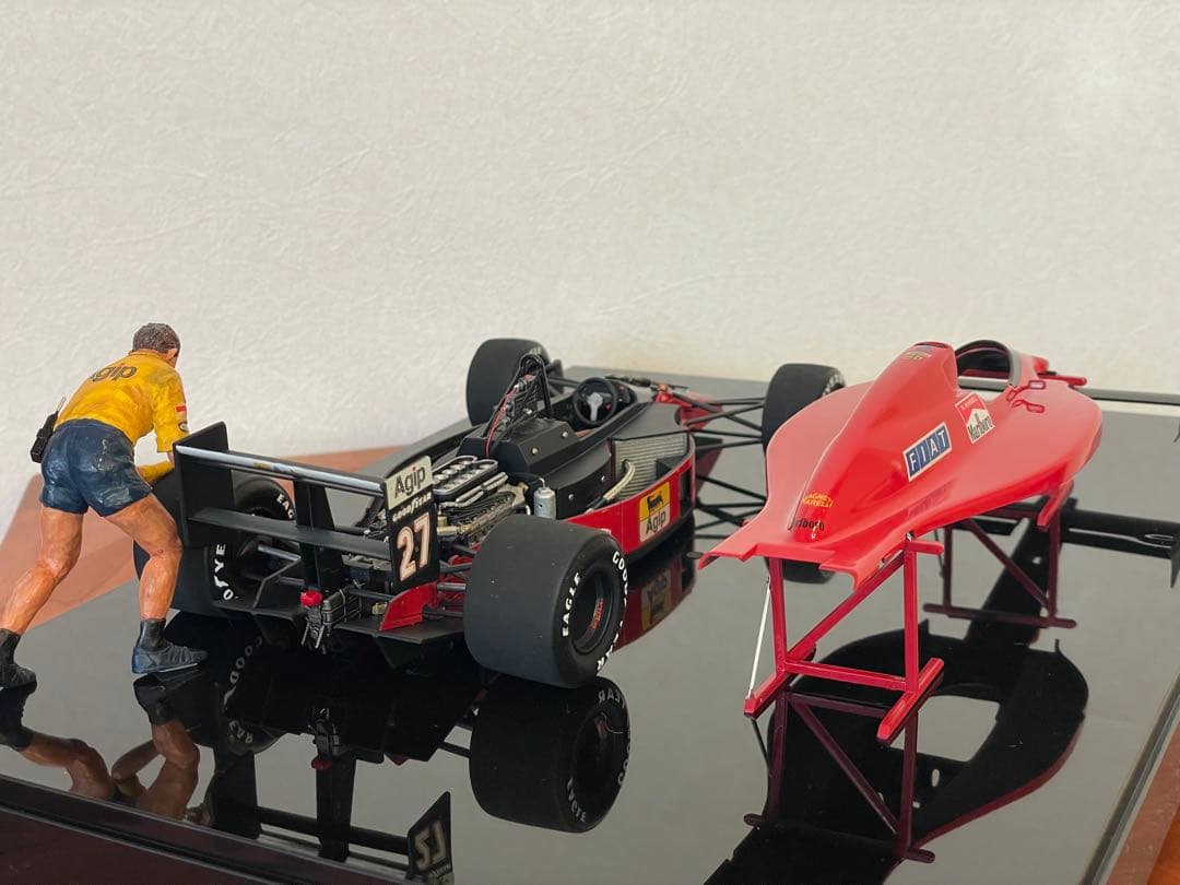 TAMIYA製 Ferrari F189 モデル 完成品フィギュア付