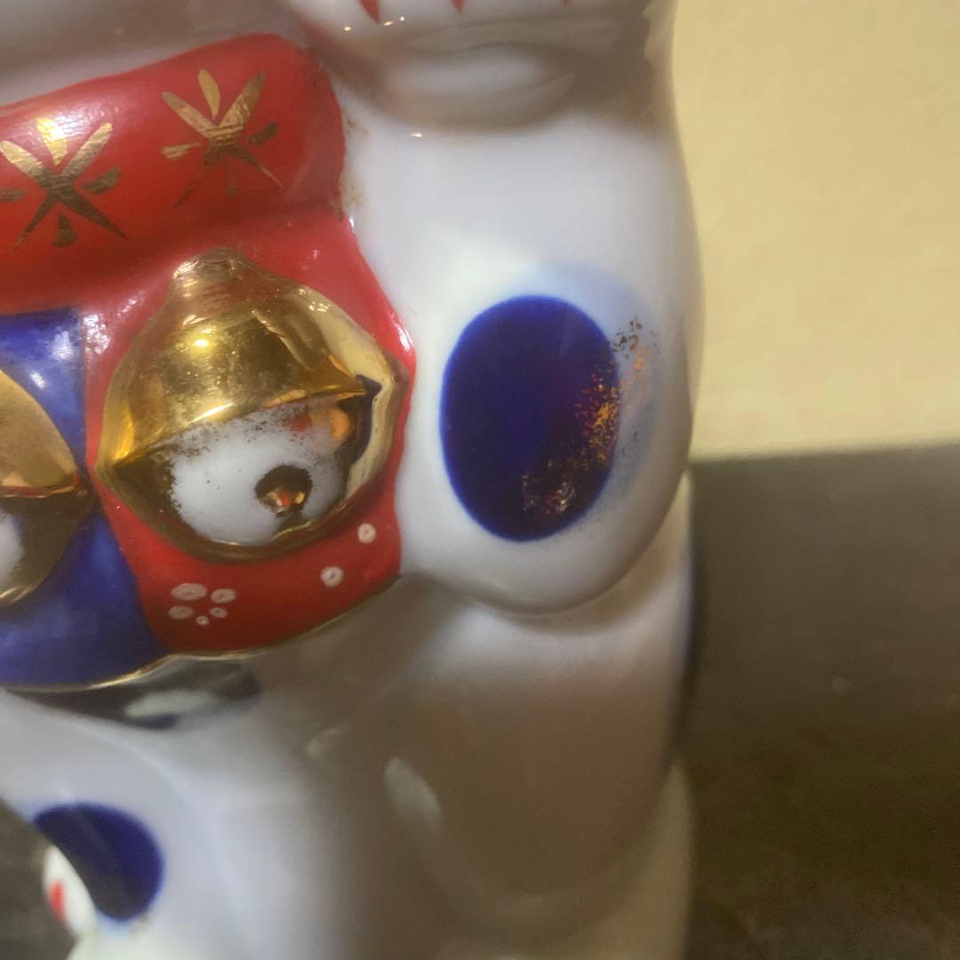 陶器製 招き猫 置物 約23cm11cm12cm