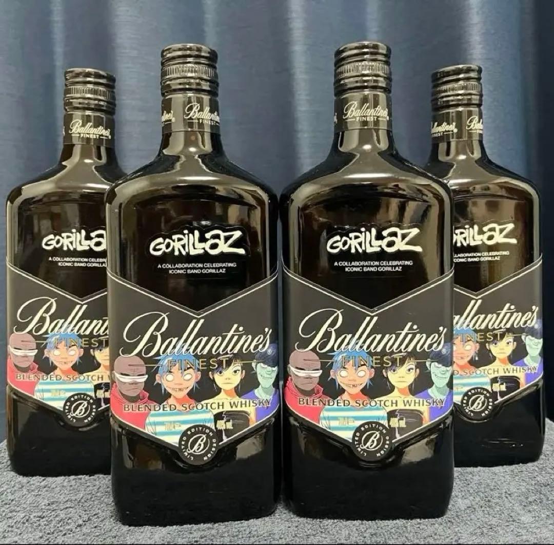 バランタイン ファイネスト Gorillazコラボボトル 4本 - メルカリ