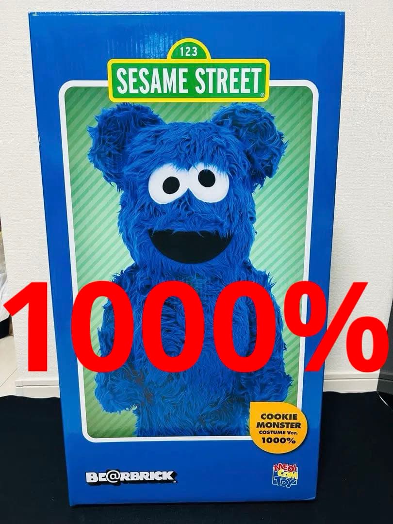 BE@RBRICK セサミストリート ベアブリック クッキーモンスター1000% ベアブリック☆セサミストリート☆エルモ クッキーモンスター☆2体