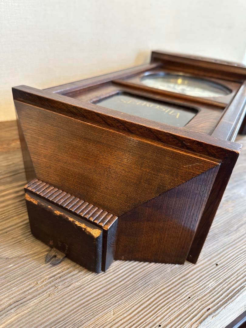 精工舎　アナログ　SEIKOSHA 木製掛時計 鍵付き