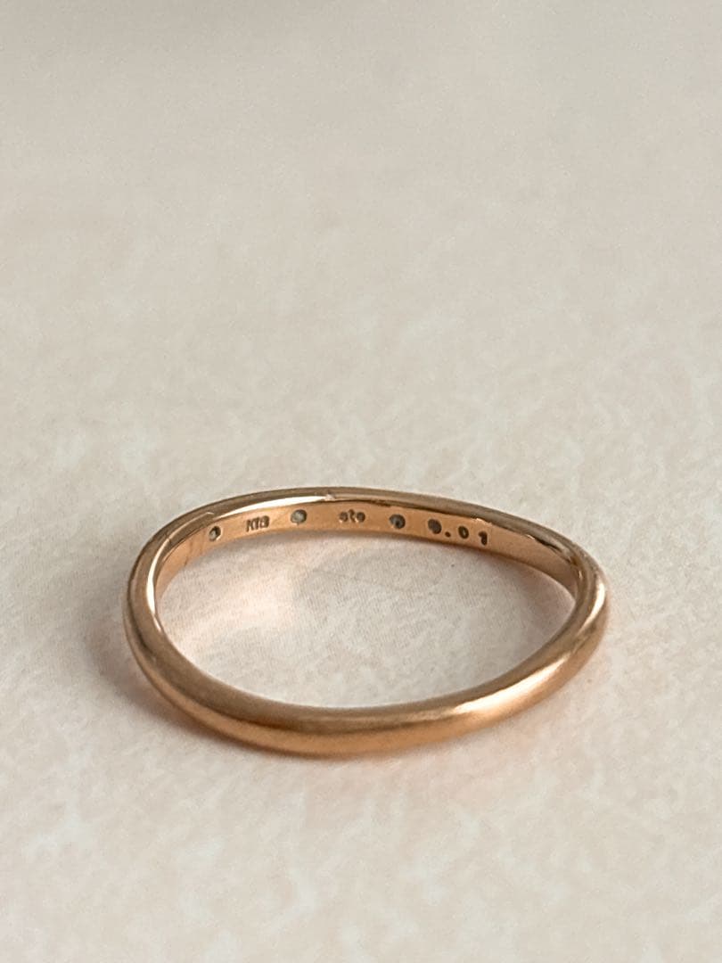 【ete】K18 ダイヤモンドリング 8号⋆*