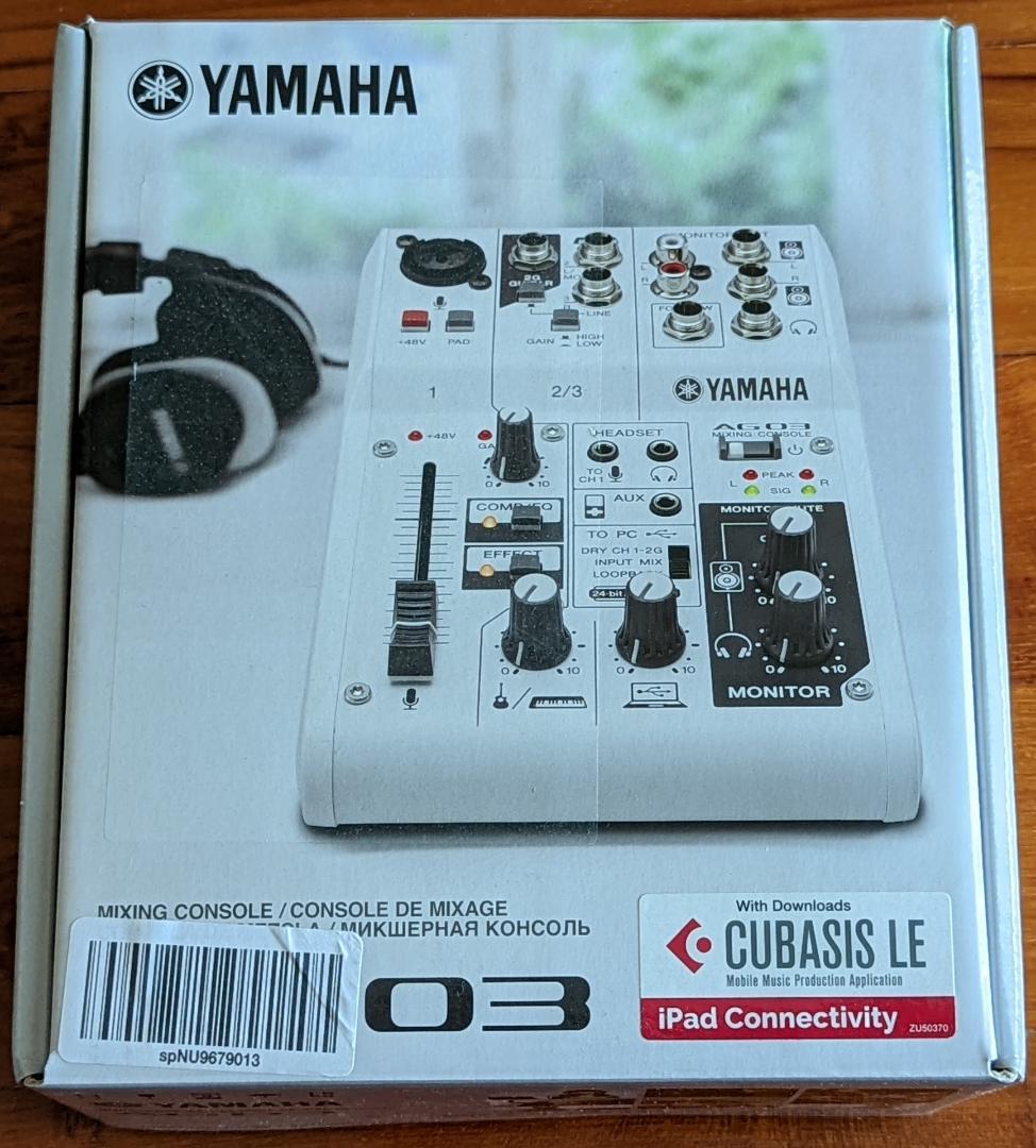YAMAHA AG03 ウェブキャスティングミキサー オーディオインターフェース