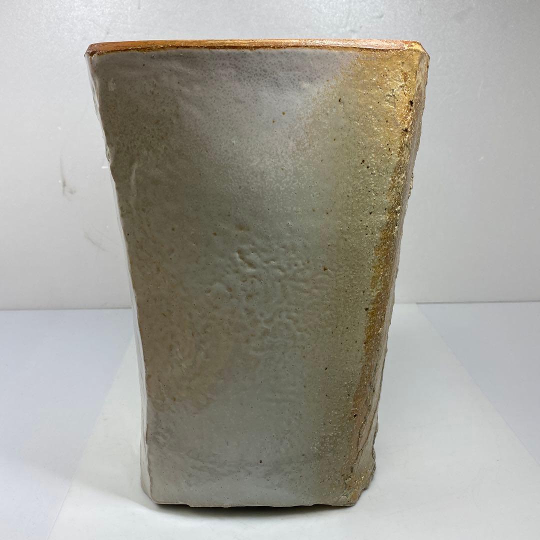 専用美品 十五代 坂倉新兵衛 百合の絵萩灰被花器共