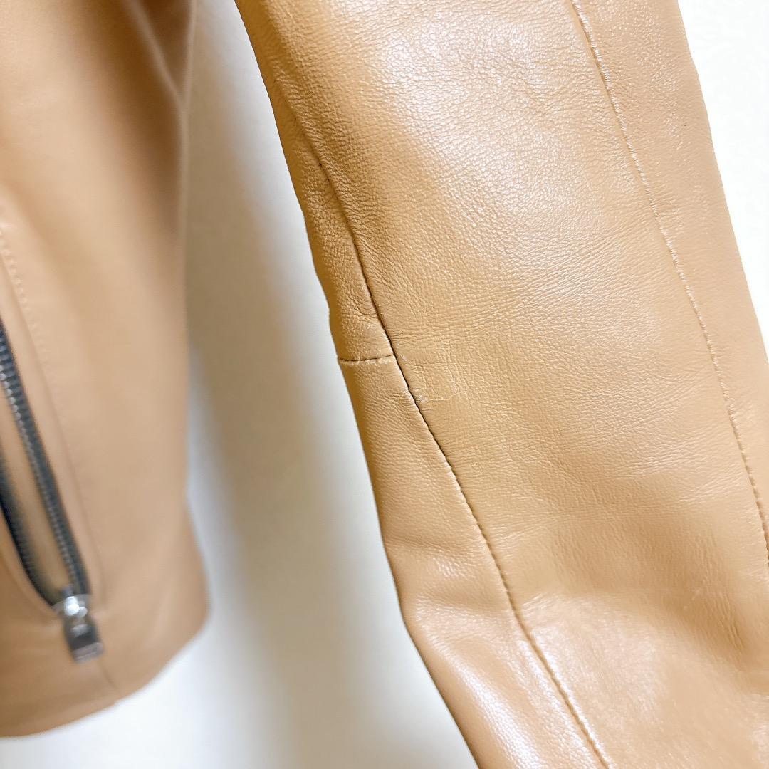 ジャックローズ シングル ライダースジャケット 羊革 ラムレザー 本革