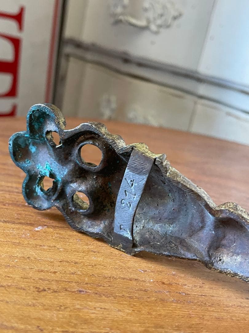 フランス アンティーク 真鍮 カーテン ホルダーGフック