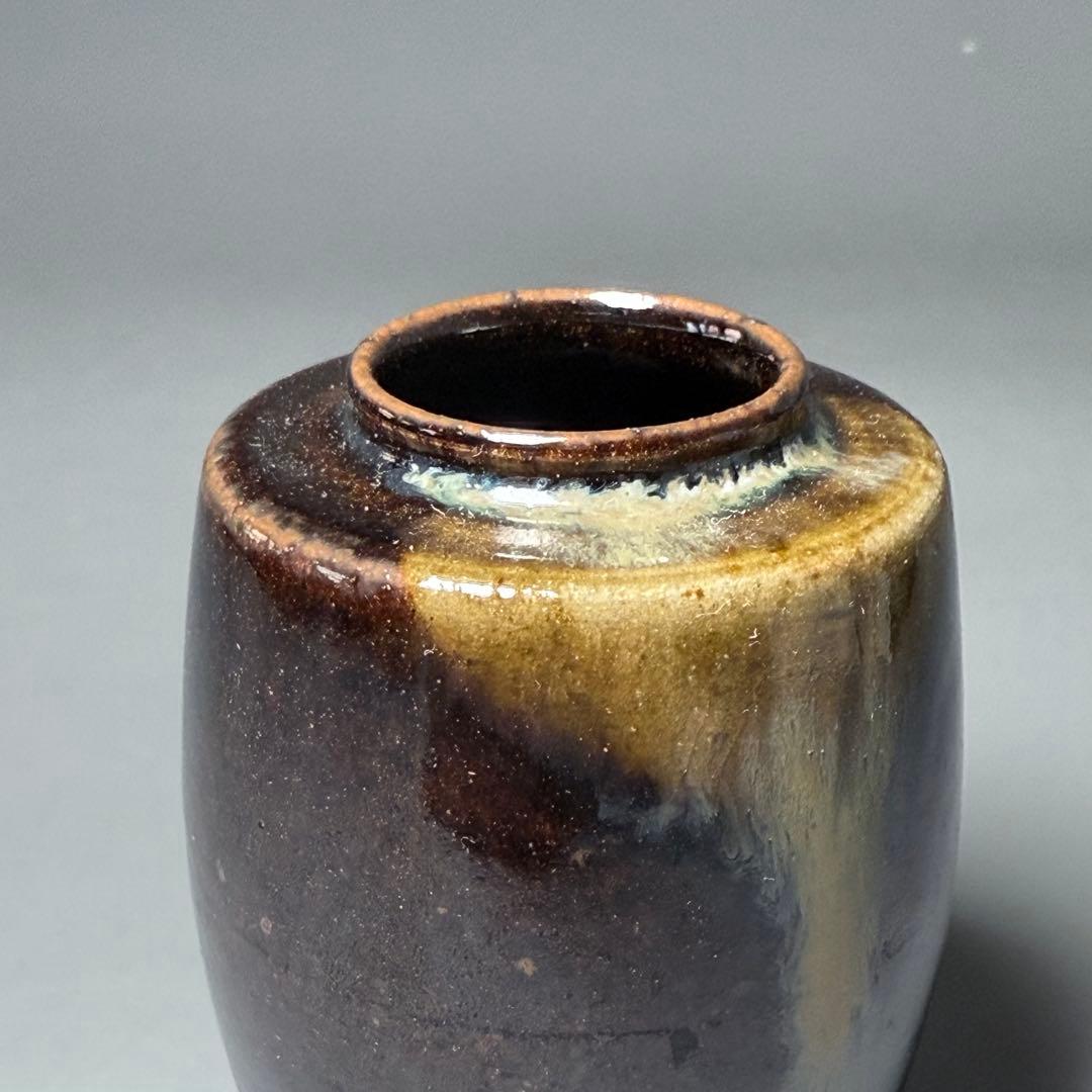 茶道具 膳所焼 陽炎園造 茶入 共箱 仕覆 裏千家 表千家 家