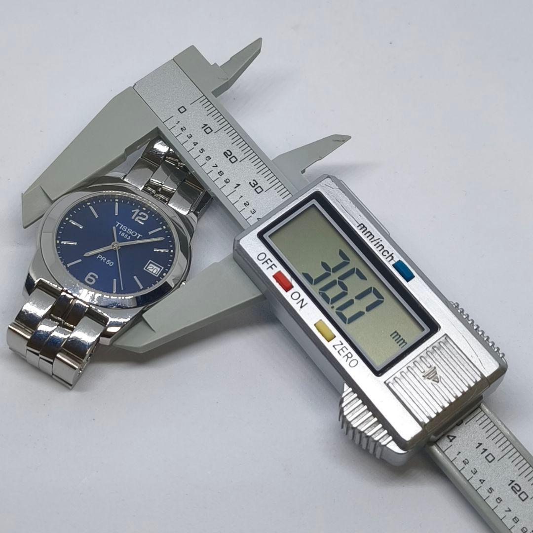 TISSOT PR50 J376/476 三針クォーツ腕時計 電池新品
