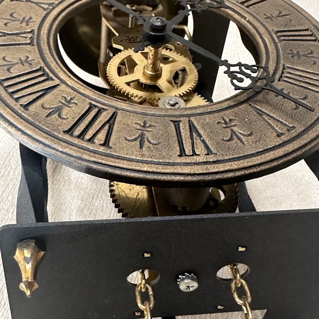 こ*け様 ＡＭＳアームス振り子時計 ドイツ製　機械式 アンティーク 掛け時計 ボ