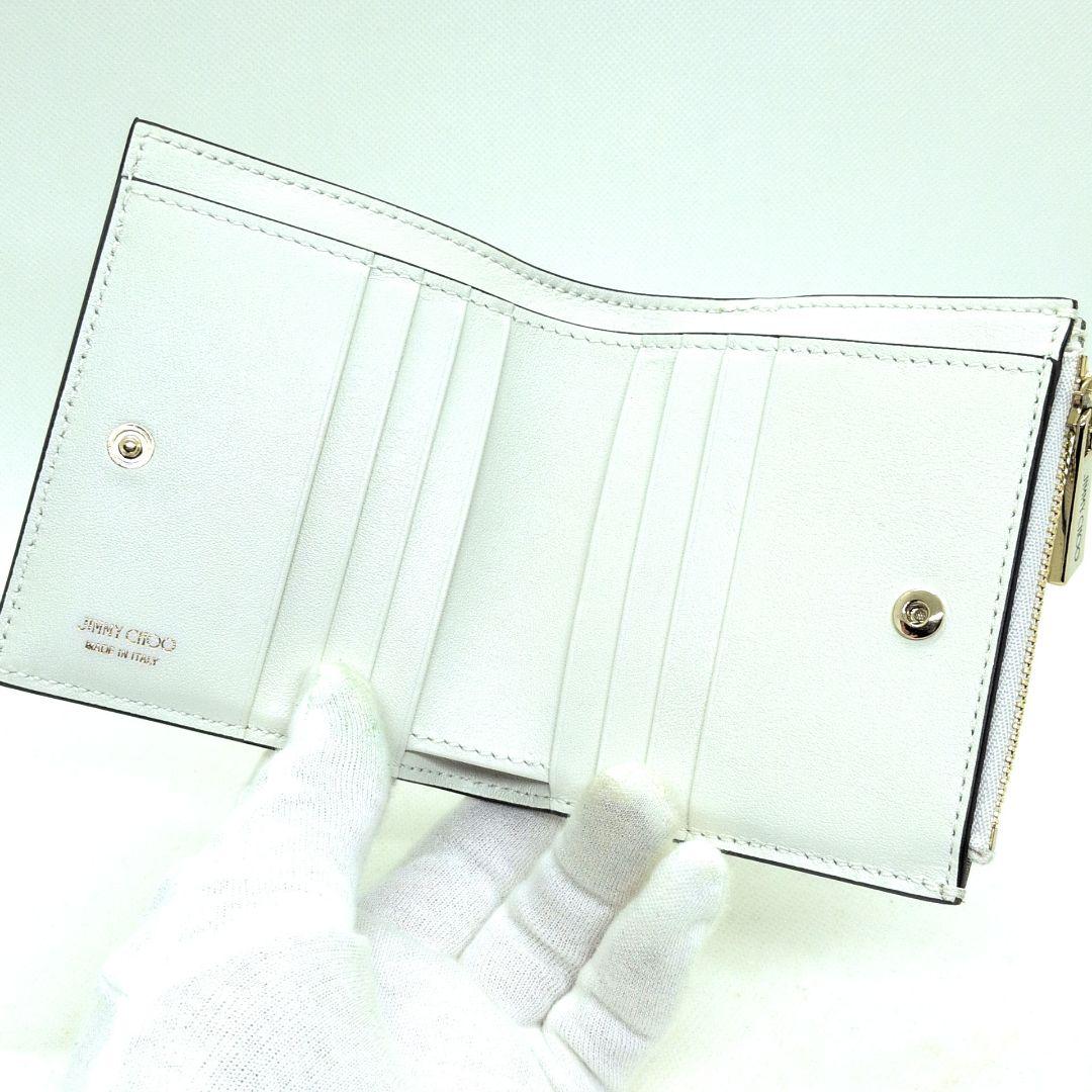 未使用級 現行 付属品多数】ジミーチュウ ハニ 二つ折り財布