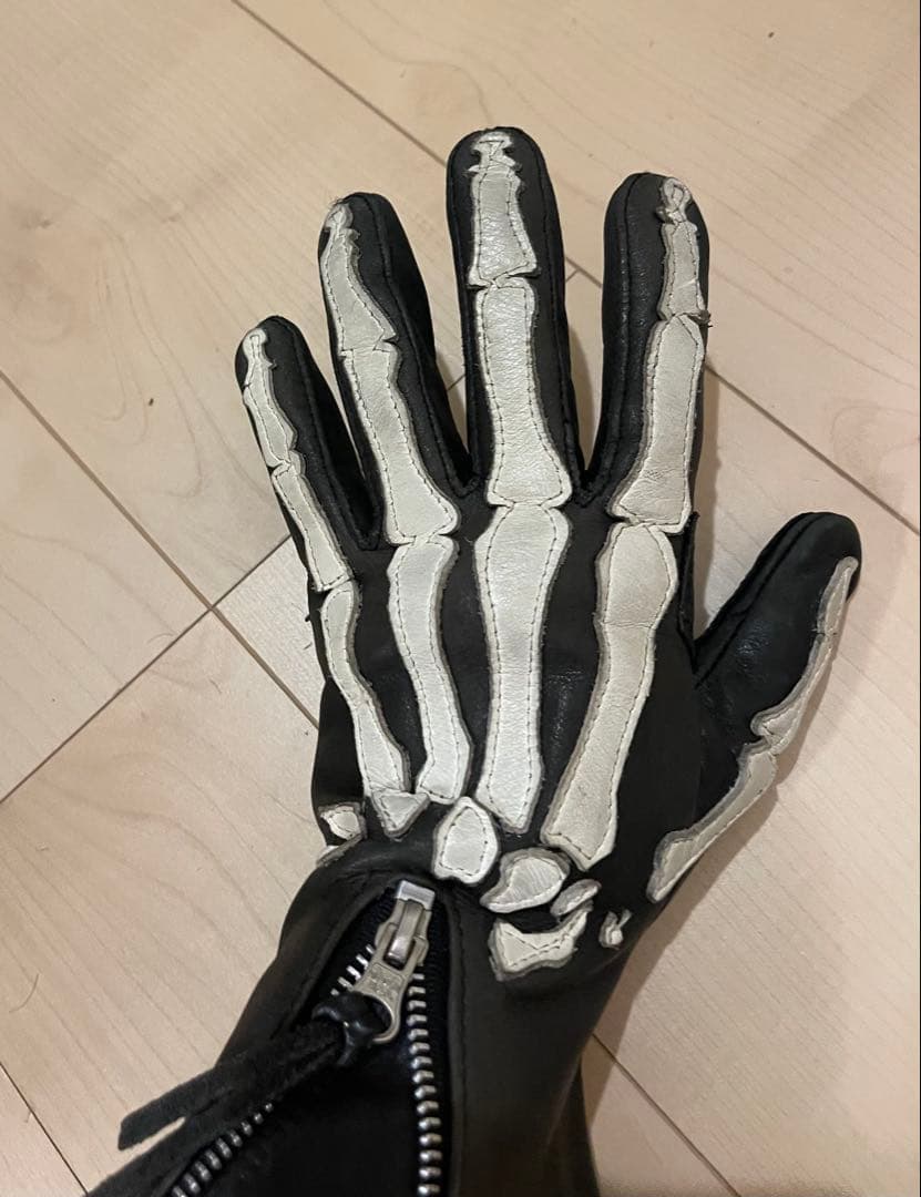 廃盤レア VANSON レザー グローブ S 骨
