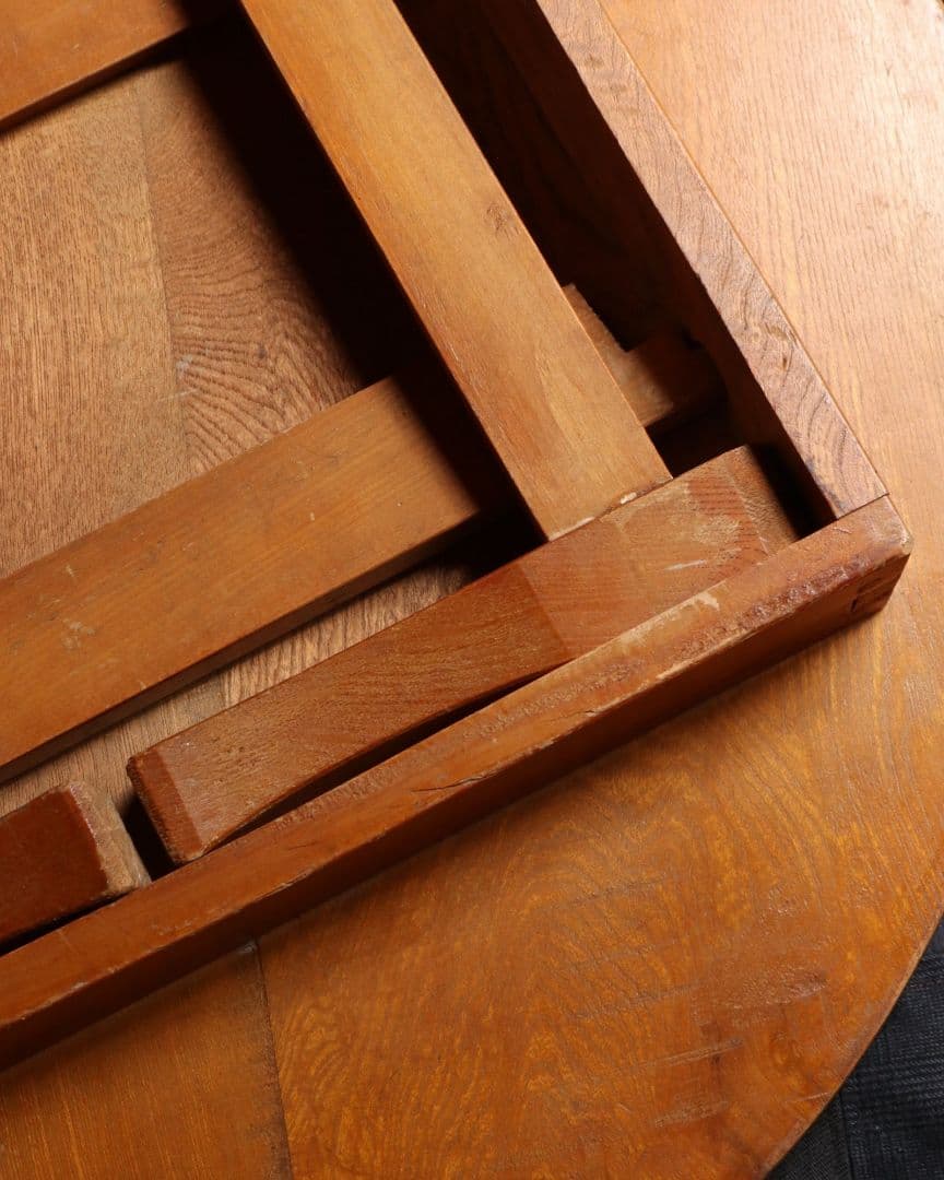 最終値下げ 栓(セン)の小ぶりな丸ちゃぶ台 古道具 古家具 アンティーク