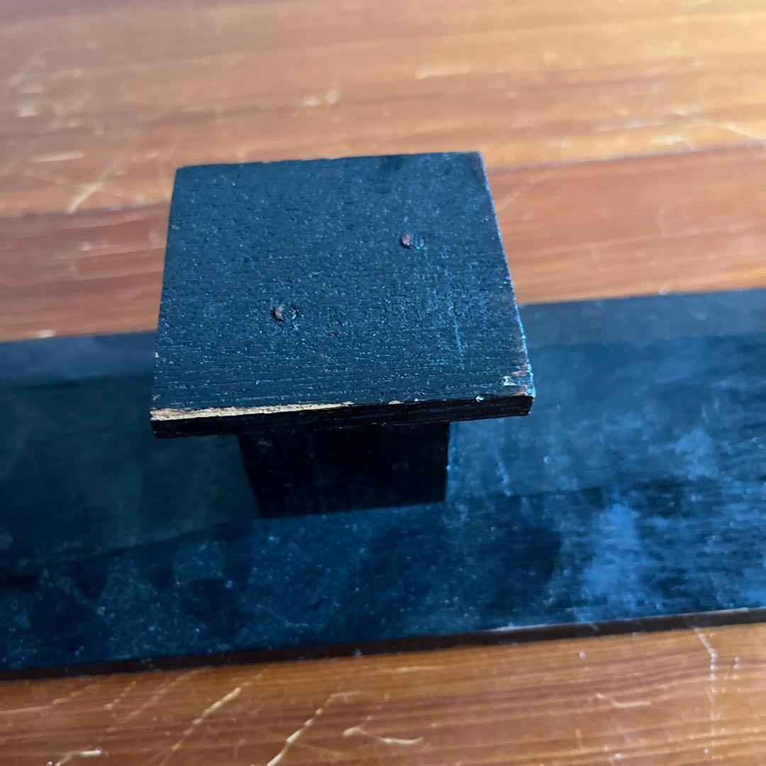 美品　木製模型　艦船　ミズーリ　スタンド付き