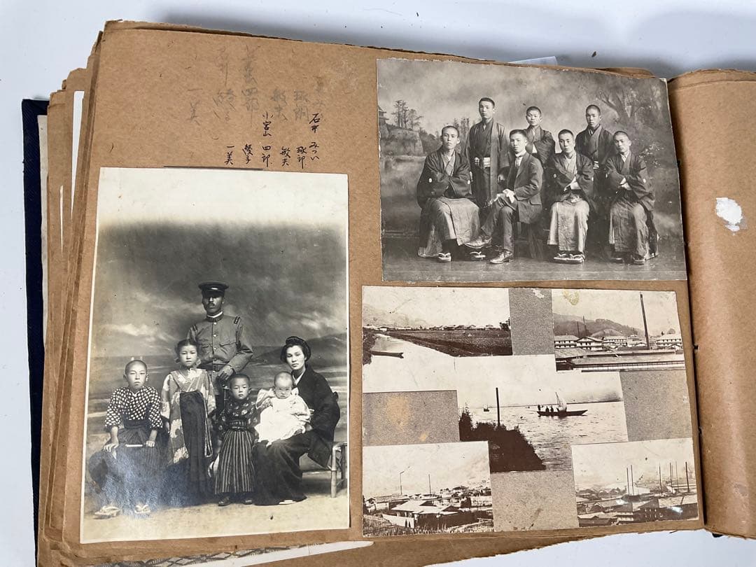 軍隊　軍人　戦争　旧日本軍　家族写真　まとめて軍隊アルバム　古写真　写真帖