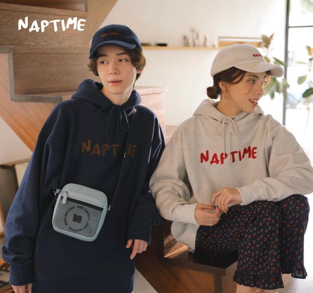 ナップタイム naptime. Nissy パーカー オートミール ネイビー - メルカリ